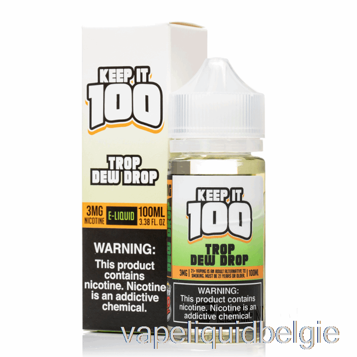 Vape België Trop Dauwdruppel - Houd Het 100 - 100 Ml 0 Mg